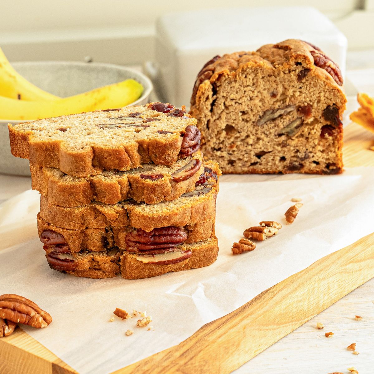 Dinkel-Vollkorn-Bananenbrot