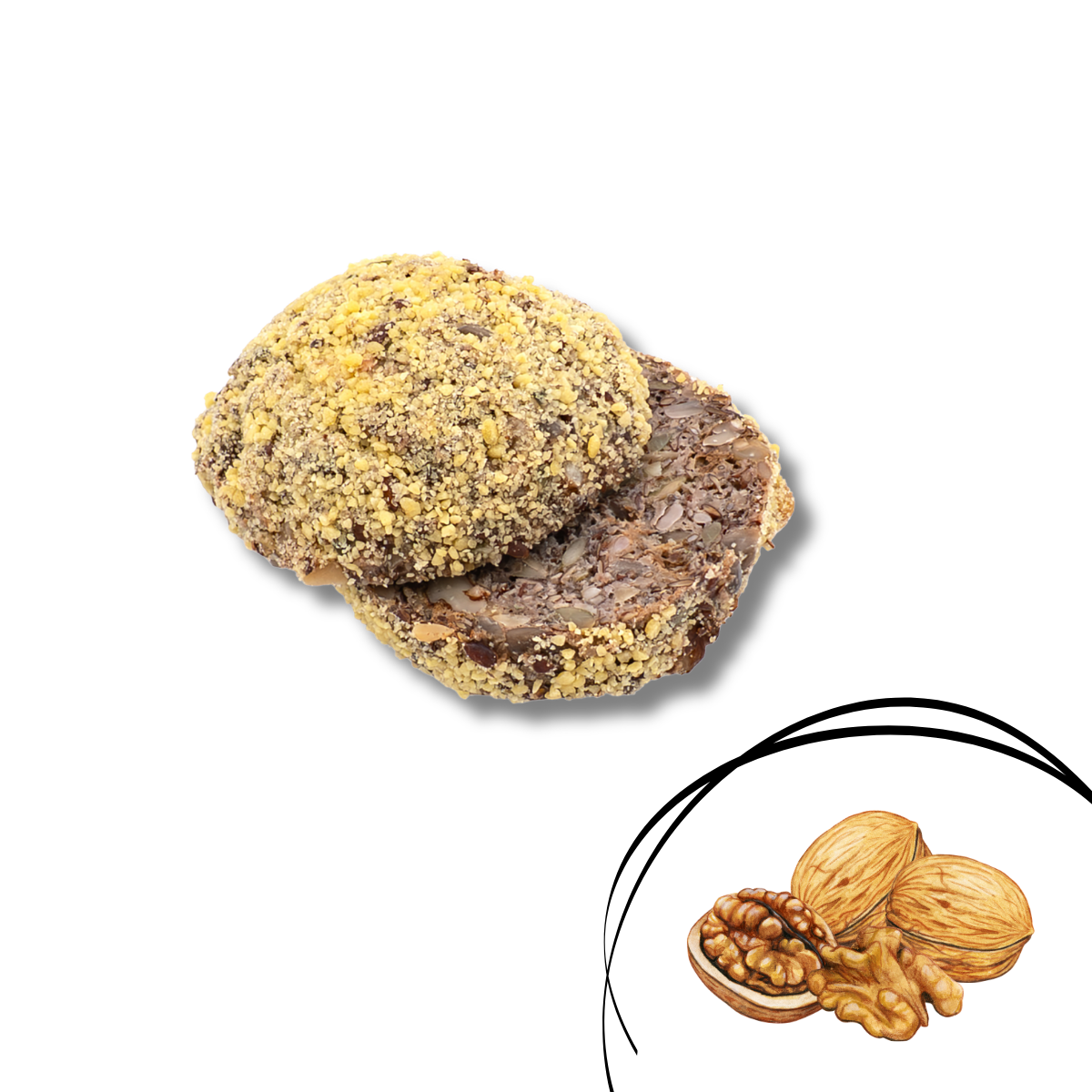 Lower Carb Brötchen Walnuss - Walnussbissen